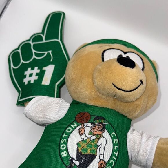 Boston Celtics Plush Bear with Foam Finger - Picture 2 of 6